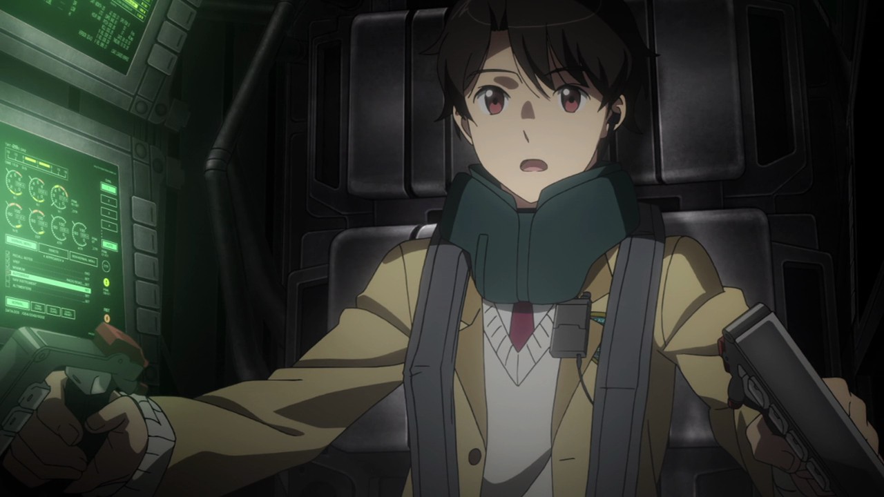 Aldnoah.Zero Ep. 12 (Finale): Inaho makes a terrible plumber